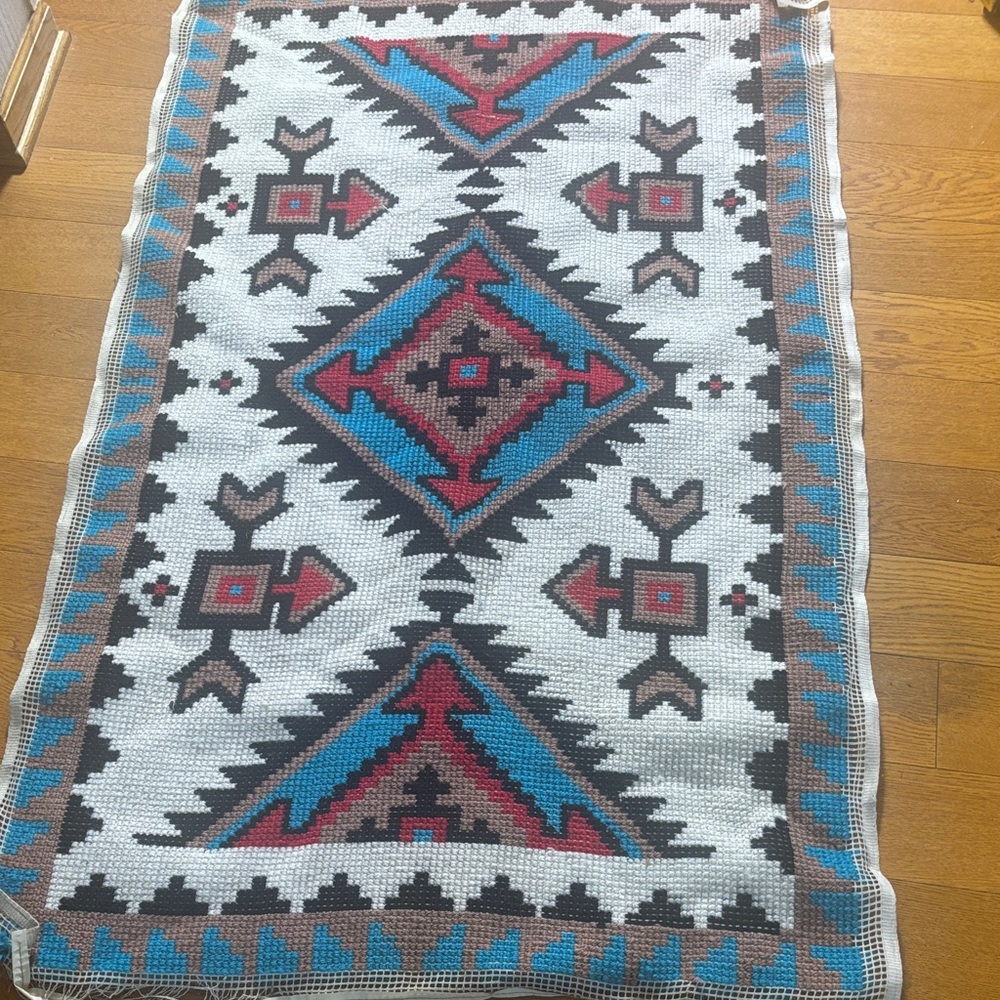 Tapestry Aztec Rug 
Fiber Art